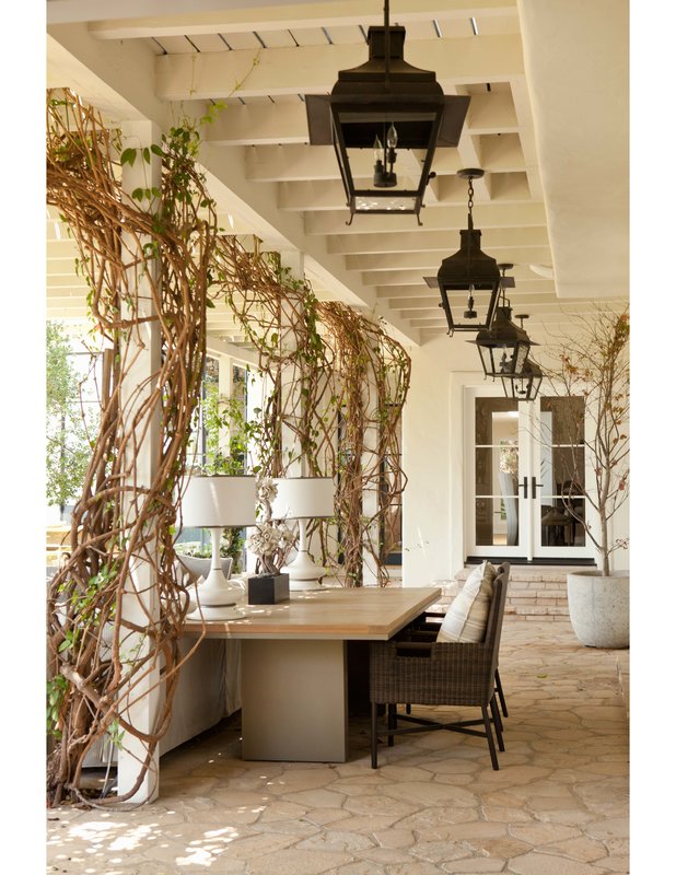Persia table lamps from Live. Anywhere. on porch
