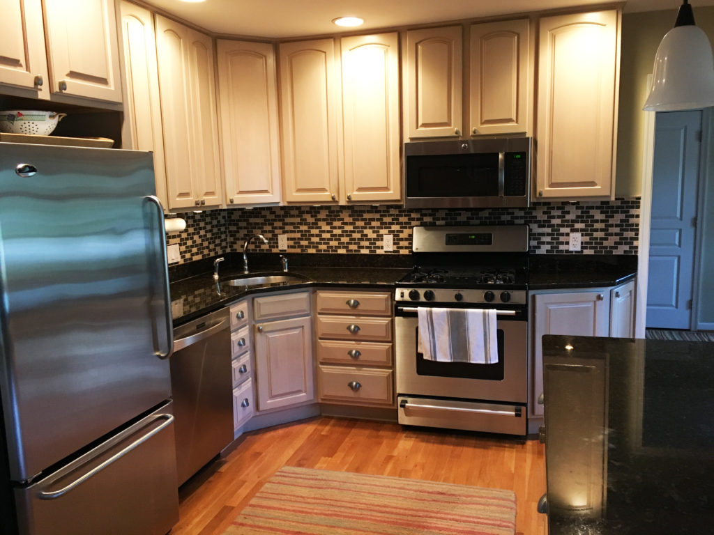 A before shot of clients' kitchen