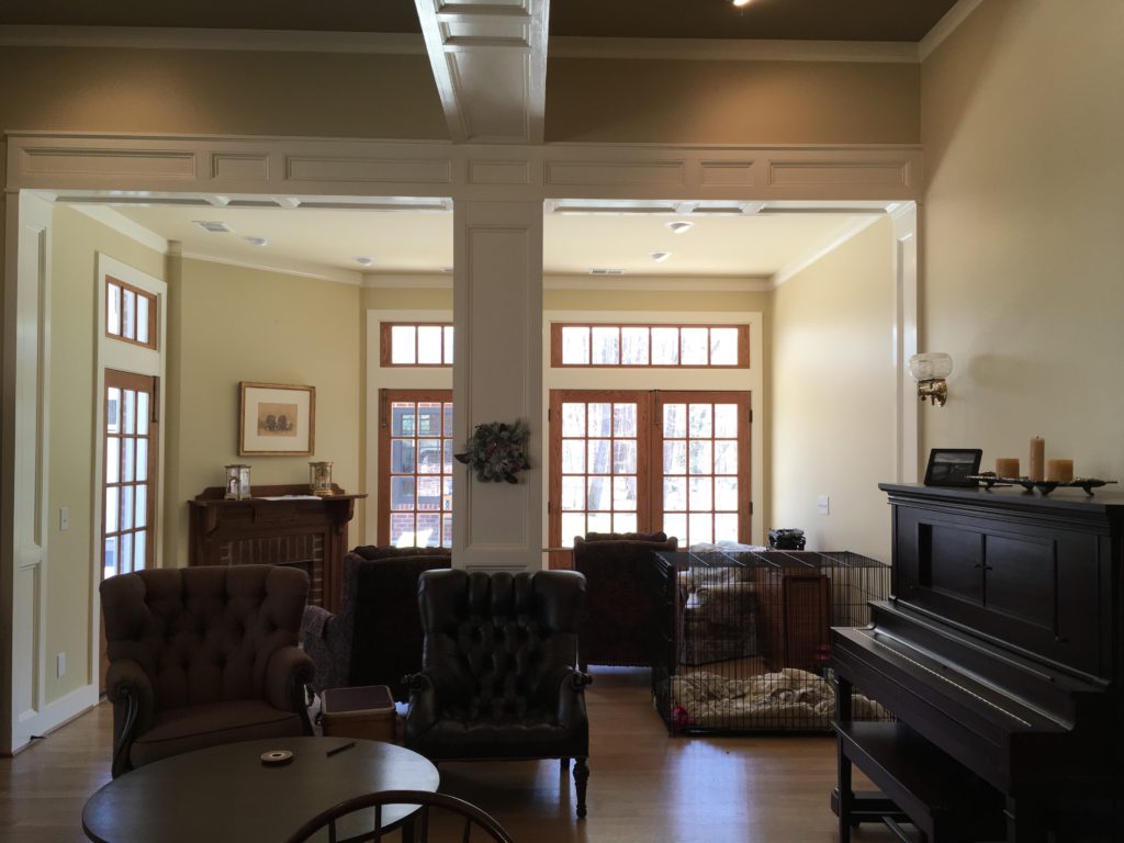 Clients' great room before