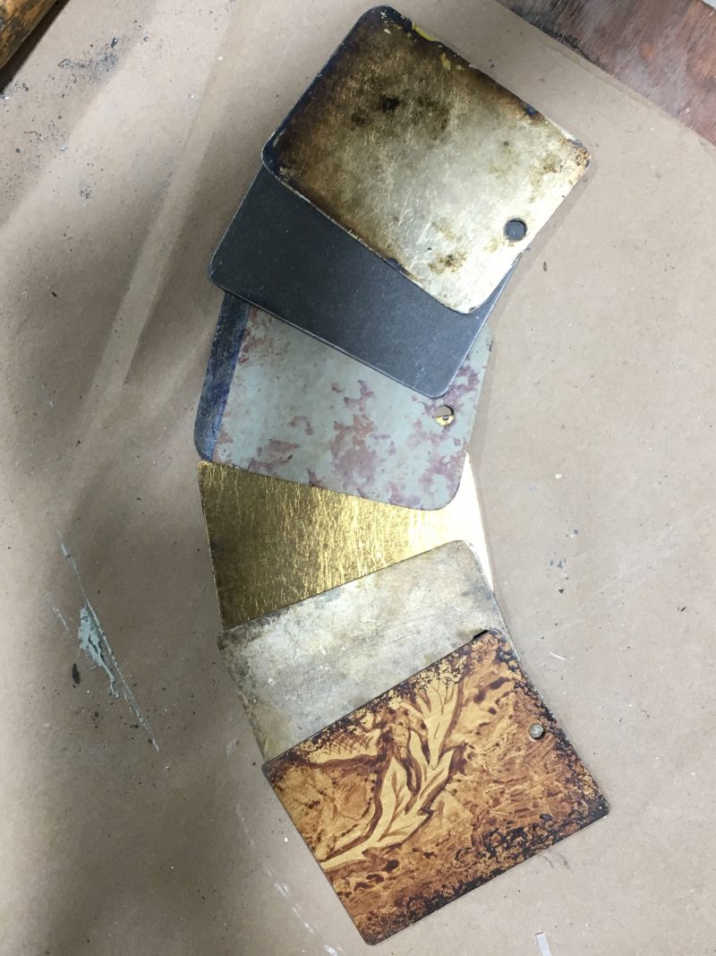 Grouping of six Niermann Weeks finish samples