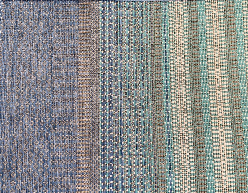 Close-up of ocean-inspired colors in Buenos Aires rug by Stark