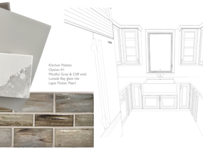 Kitchen redesign plan and selections