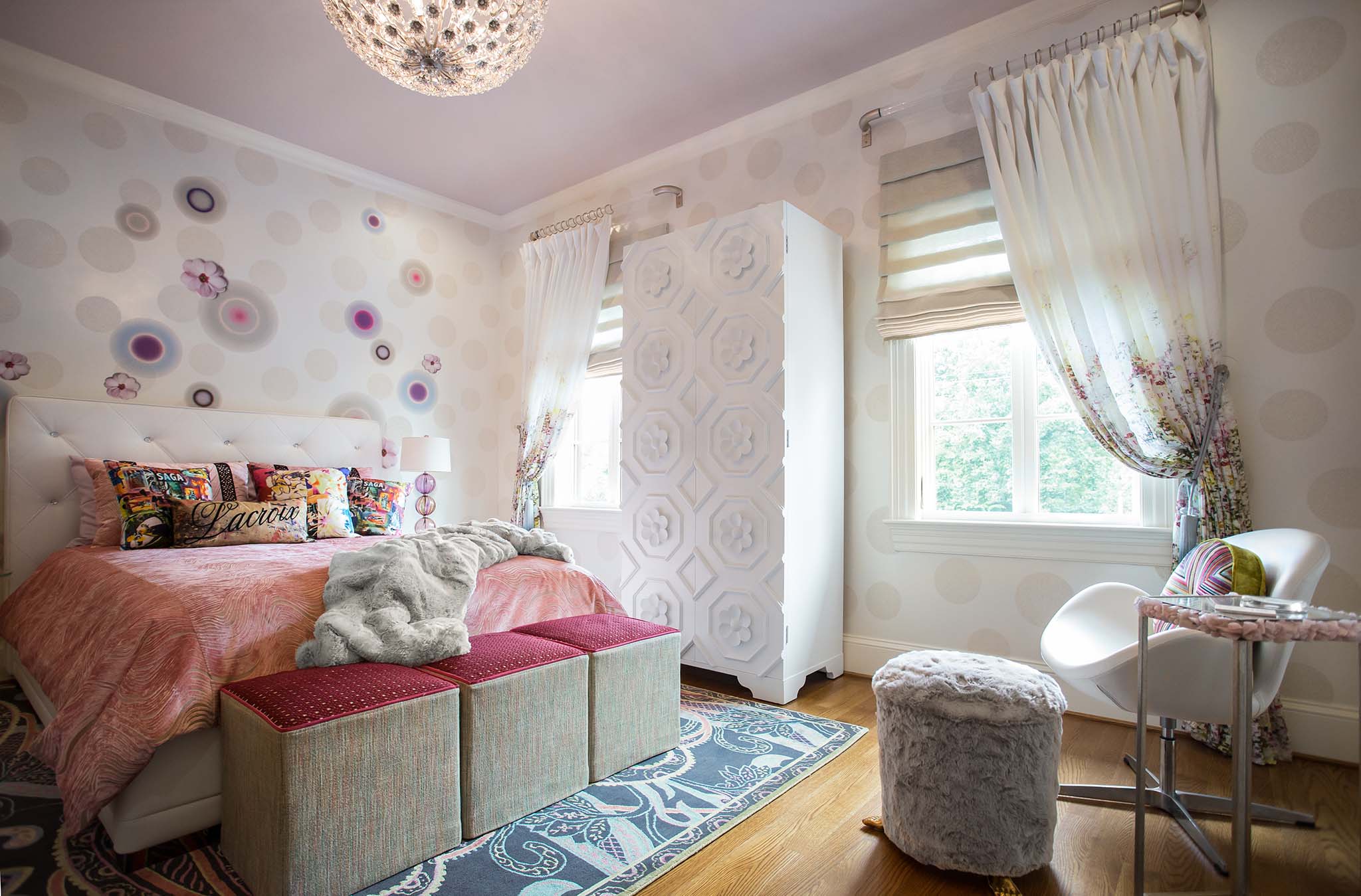 2016 DC Design House Mademoiselle Chambre bedroom by A. Houck Designs.