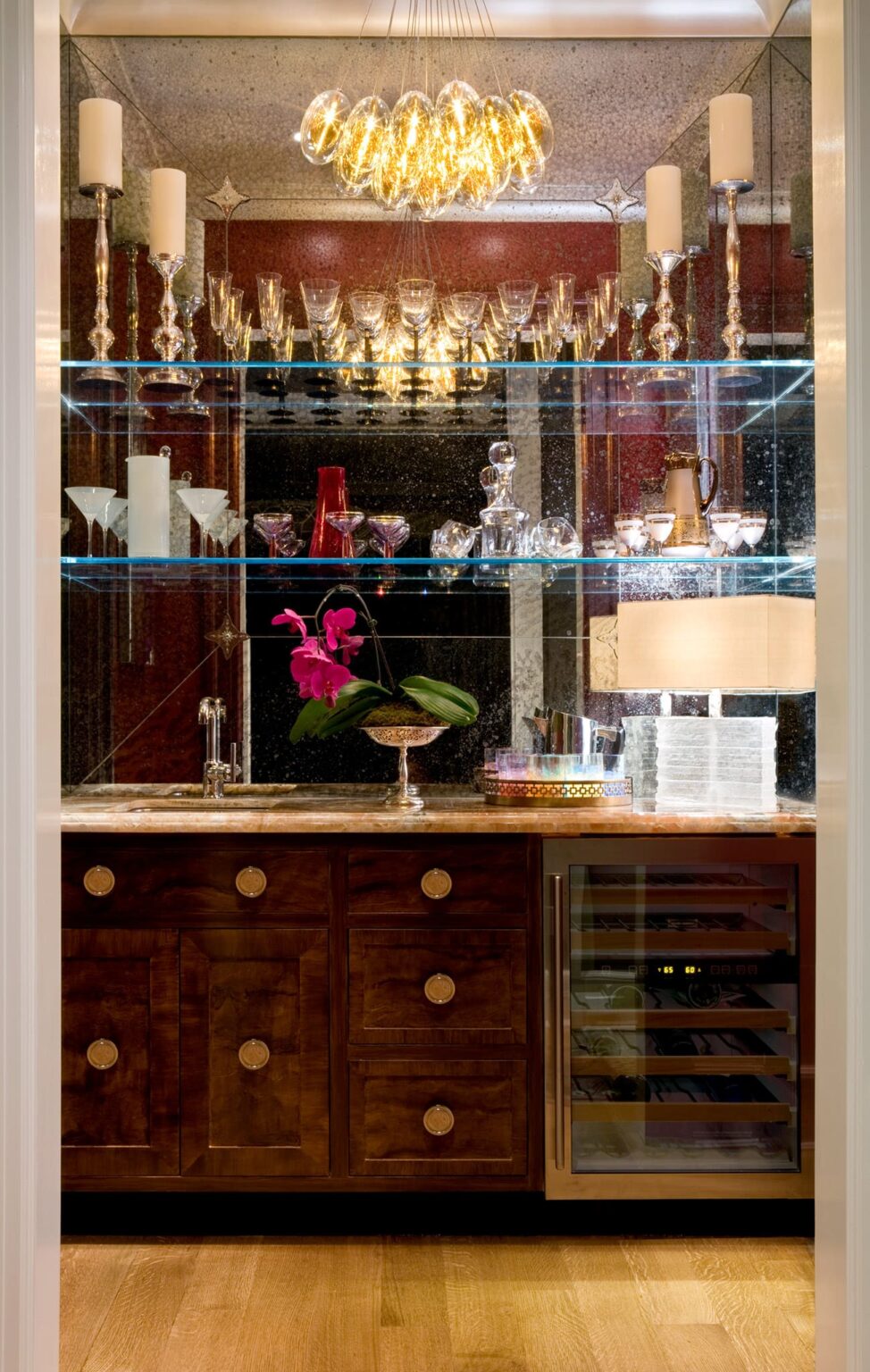 Side Hall French Modern Bar & Side Hall | A. Houck Designs